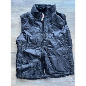 Mens L SCOTTeVEST Travel Utility Vest Black Hidden Multi Pocket Hood Tec RFID